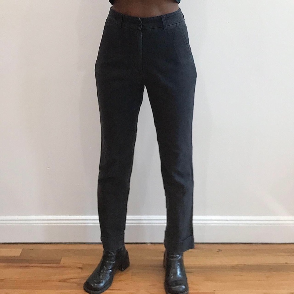 FORTUNATO DI BELLA FADED BLACK PANTS